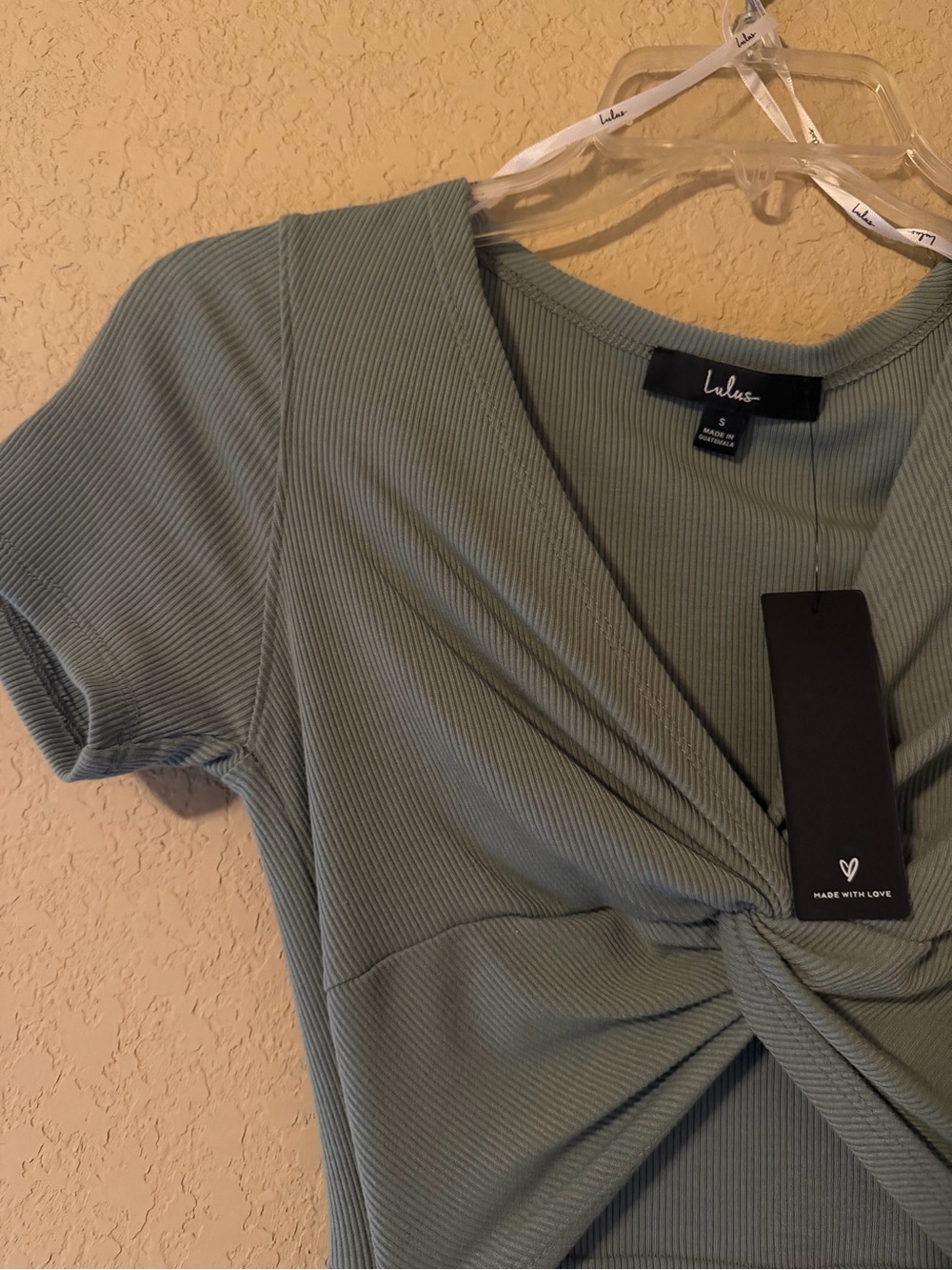 NWT Lulus Style Twist Sage Green Twist Front Cutout Midi Dress | Size Small - Picture 4 of 6